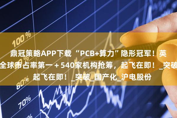 鼎冠策略APP下载 “PCB+算力”隐形冠军！英伟达最大供应商＋全球市占率第一＋540家机构抢筹，起飞在即！_突破_国产化_沪电股份
